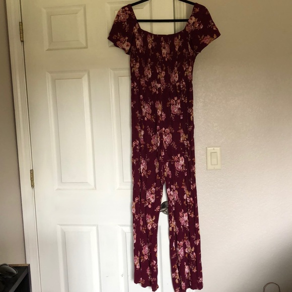 Floral jumpsuit from Target. 100% rayon. - Picture 2 of 5